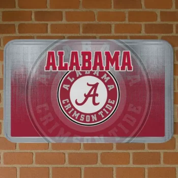 Alabama Crimson Tide Pixel Blur Crimson Doormat