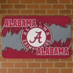 Alabama Crimson Tide Plate Rip Crimson Doormat