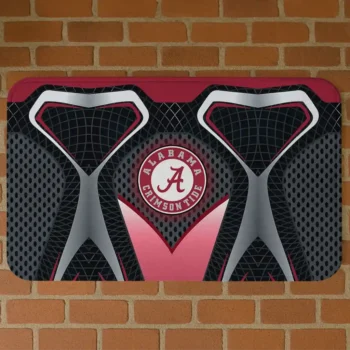 Alabama Crimson Tide Torso Pattern Grey Crocs Doormat