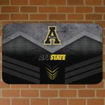Appalachian State Mountaineers Chevron Points Black Doormat
