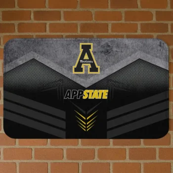 Appalachian State Mountaineers Chevron Points Black Doormat
