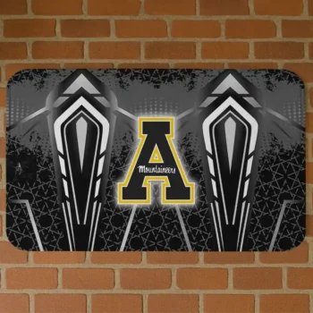 Appalachian State Mountaineers Graphic Stripes Black Doormat