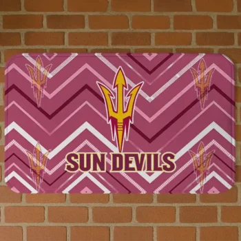 Arizona State Sun Devils Chevron Geometrics Maroon Doormat