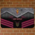 Arizona State Sun Devils Chevron Points Maroon Black Doormat