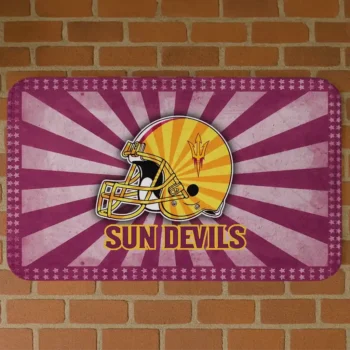 Arizona State Sun Devils Helmet Centerpiece Maroon Doormat