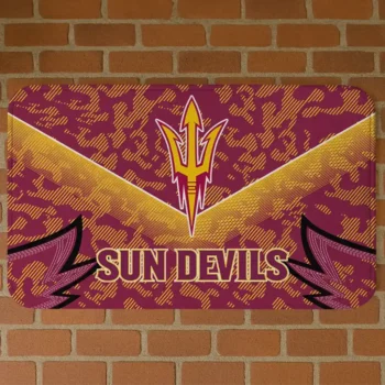 Arizona State Sun Devils Layered Lines Maroon Doormat