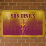 Arizona State Sun Devils Pixel Blur Maroon Doormat