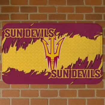 Arizona State Sun Devils Plate Rip Maroon Doormat