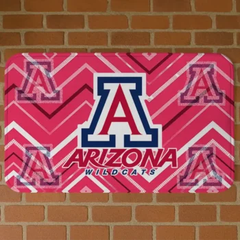 Arizona Wildcats Chevron Geometrics Red Doormat