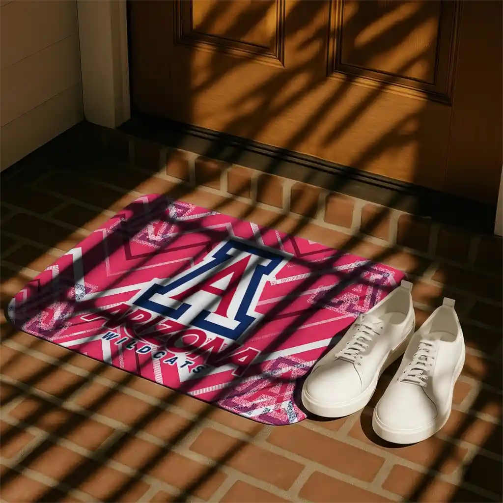 arizona-wildcats-chevron-geometrics-red-doormat-trendy.webp