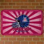 Arizona Wildcats Helmet Centerpiece Red Doormat