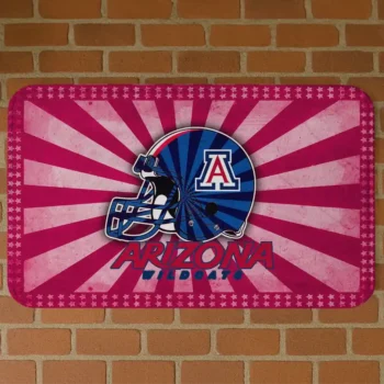 Arizona Wildcats Helmet Centerpiece Red Doormat