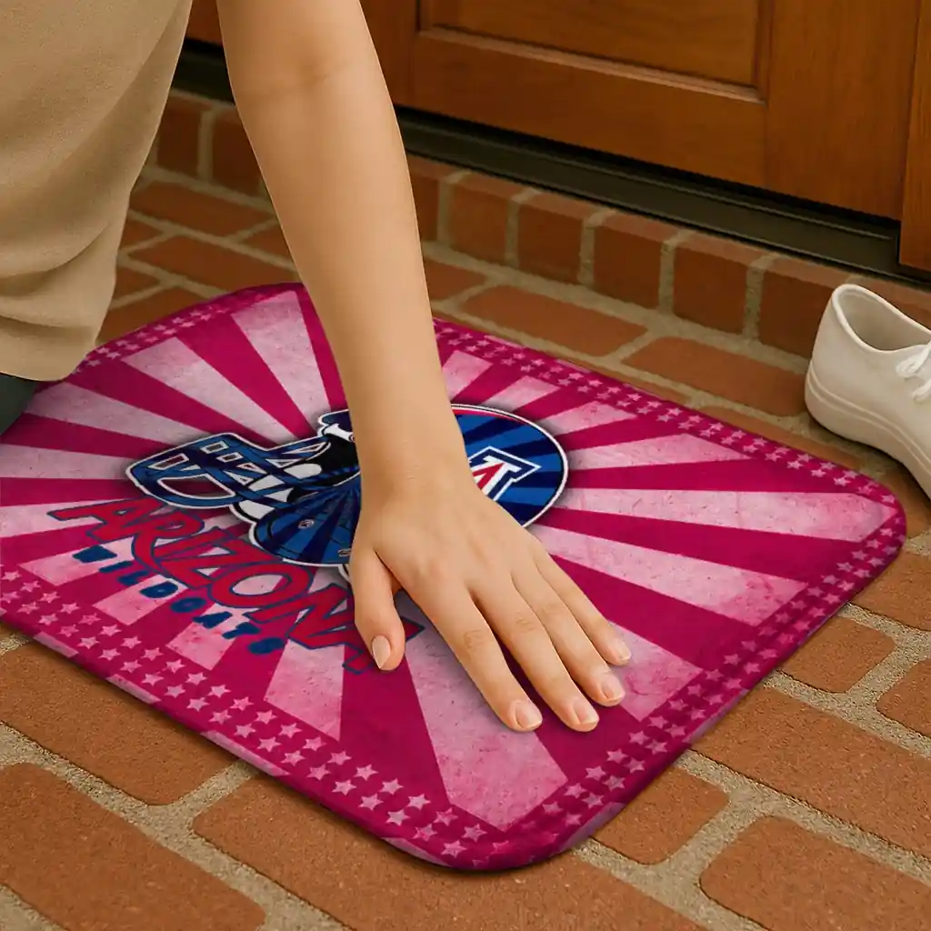 arizona-wildcats-helmet-centerpiece-red-doormat-premium-grade.webp