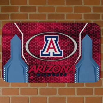 Arizona Wildcats Hexagon Oval Red Doormat