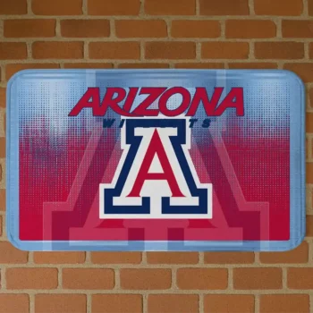 Arizona Wildcats Pixel Blur Red Doormat