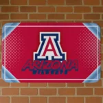 Arizona Wildcats Silver Halftone Red Doormat