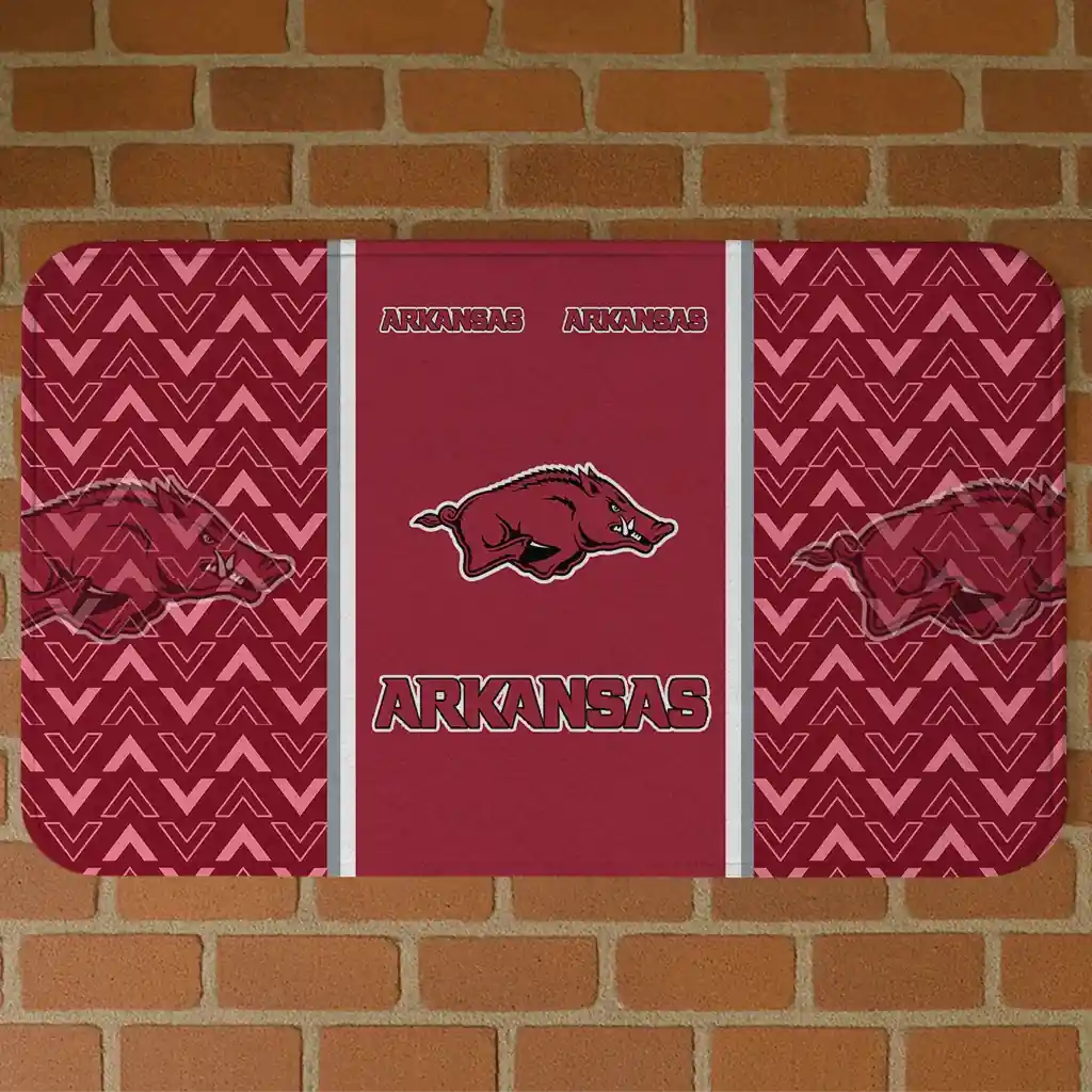 arkansas-razorbacks-chevron-stack-red-doormat-best-selling.webp arkansas razorbacks chevron stack red doormat best selling