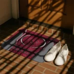 arkansas-razorbacks-hexagon-oval-red-doormat-best-selling.webp