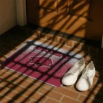arkansas-razorbacks-pixel-blur-red-doormat-best-selling.webp