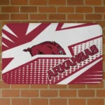 arkansas-razorbacks-sharp-flash-red-doormat-best-selling.webp