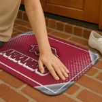 arkansas-razorbacks-silver-halftone-red-doormat-best-selling.webp
