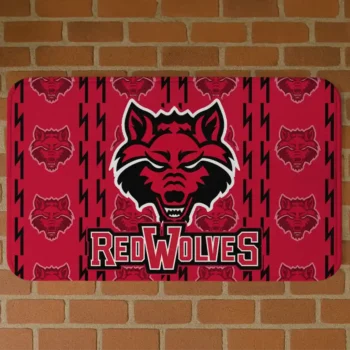 Arkansas State Red Wolves Bolt Row Scarlet Doormat