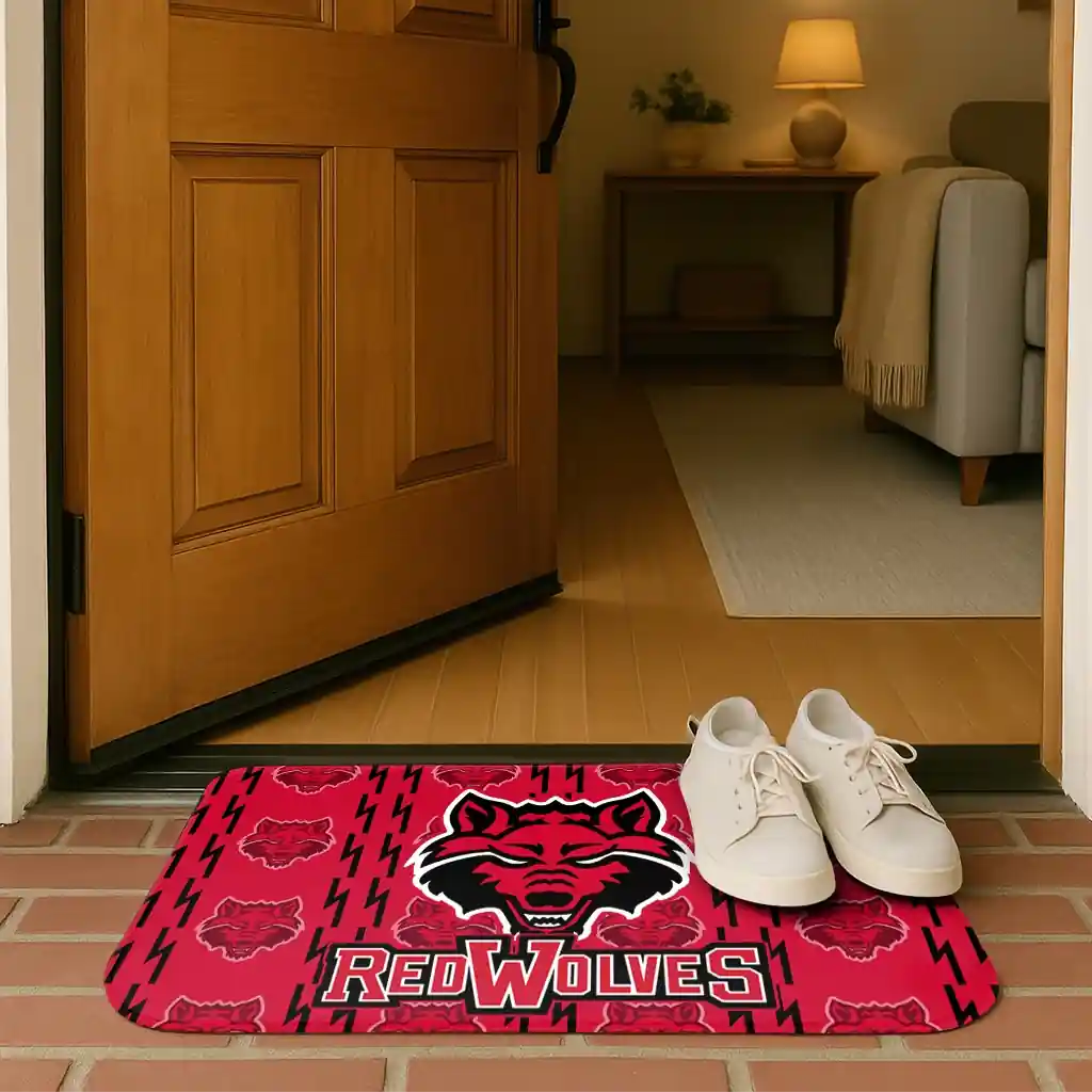 arkansas-state-red-wolves-bolt-row-scarlet-doormat-fashion-forward.webp
