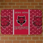 Arkansas State Red Wolves Chevron Stack Scarlet Doormat