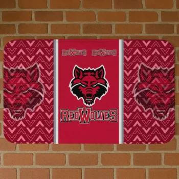 Arkansas State Red Wolves Chevron Stack Scarlet Doormat