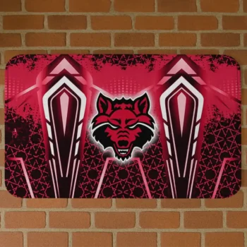 Arkansas State Red Wolves Graphic Stripes Scarlet Doormat