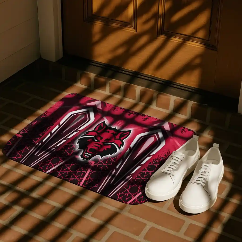 arkansas-state-red-wolves-graphic-stripes-scarlet-doormat-trendy.webp