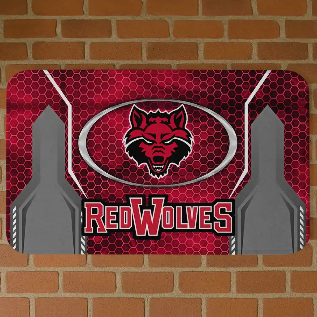 arkansas-state-red-wolves-hexagon-oval-scarlet-doormat-best-selling.webp arkansas state red wolves hexagon oval scarlet doormat best selling