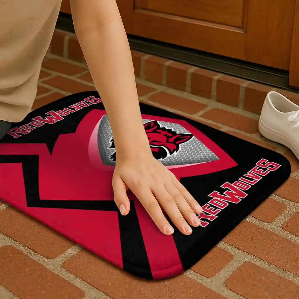 arkansas-state-red-wolves-ninja-mesh-scarlet-doormat-premium-grade.webp