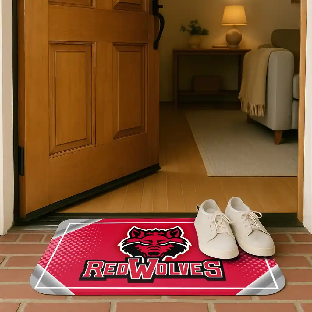 arkansas-state-red-wolves-silver-halftone-scarlet-doormat-fashion-forward.webp