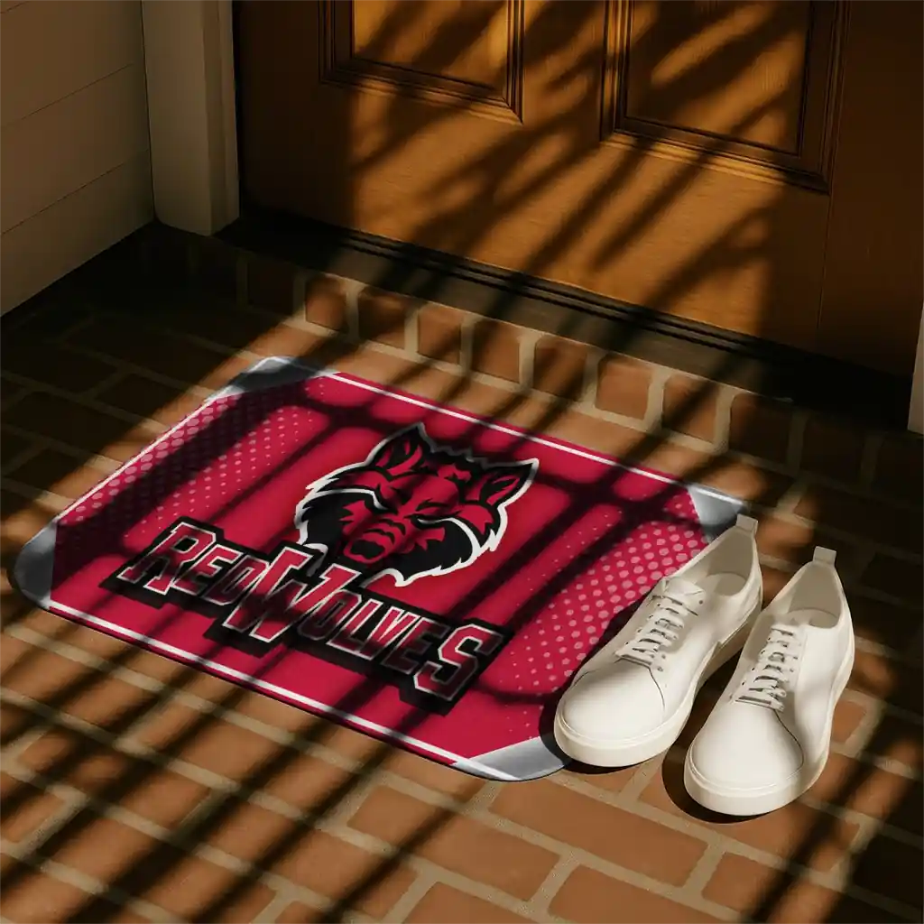 arkansas-state-red-wolves-silver-halftone-scarlet-doormat-trendy.webp