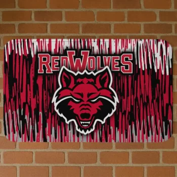 Arkansas State Red Wolves Vertical Flow Scarlet Doormat