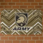 Army Black Knights Chevron Geometrics Gold Doormat