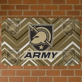 Army Black Knights Chevron Geometrics Gold Doormat