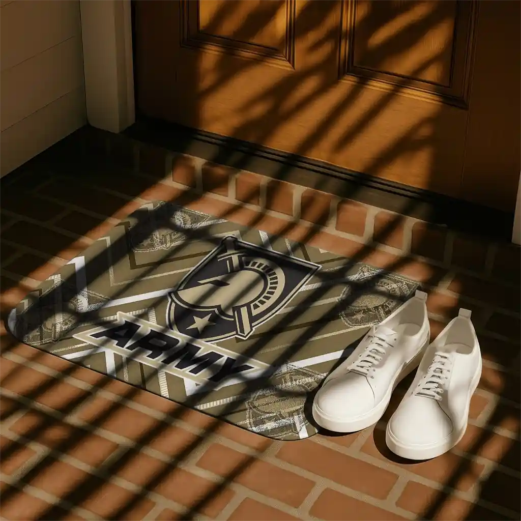army-black-knights-chevron-geometrics-gold-doormat-trendy.webp