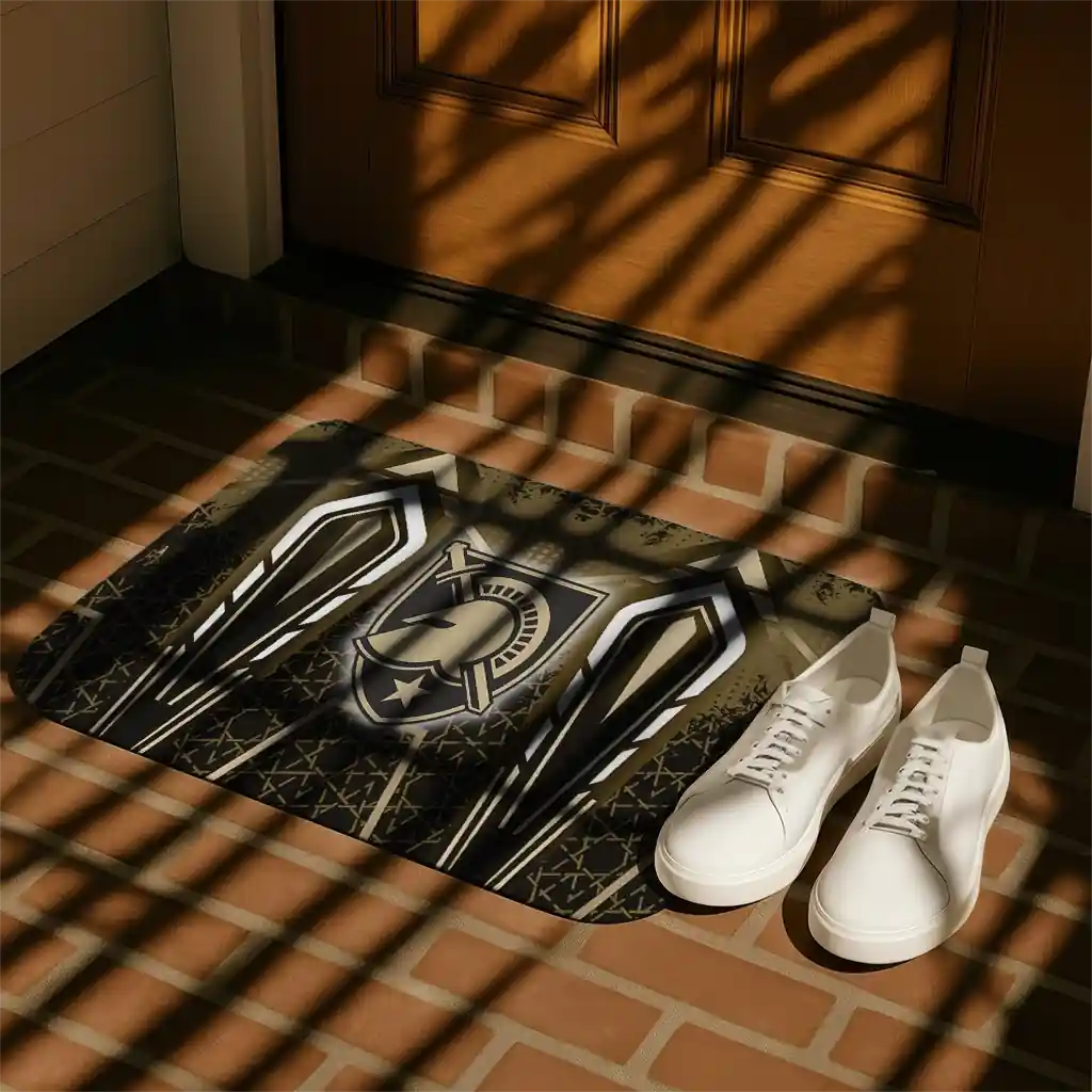 army-black-knights-graphic-stripes-gold-doormat-trendy.webp