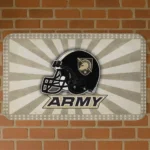 Army Black Knights Helmet Centerpiece Gold Doormat