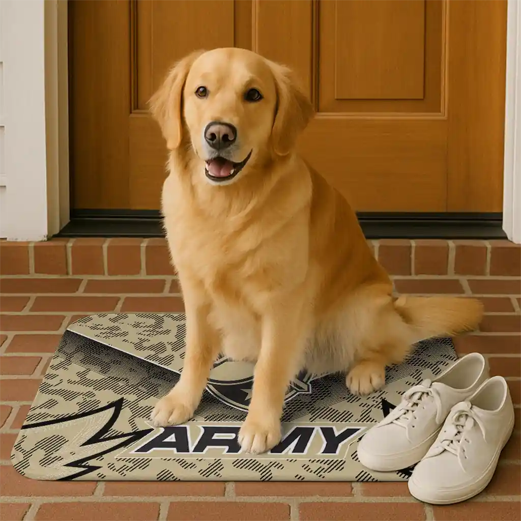 army-black-knights-layered-lines-gold-doormat-high-quality.webp