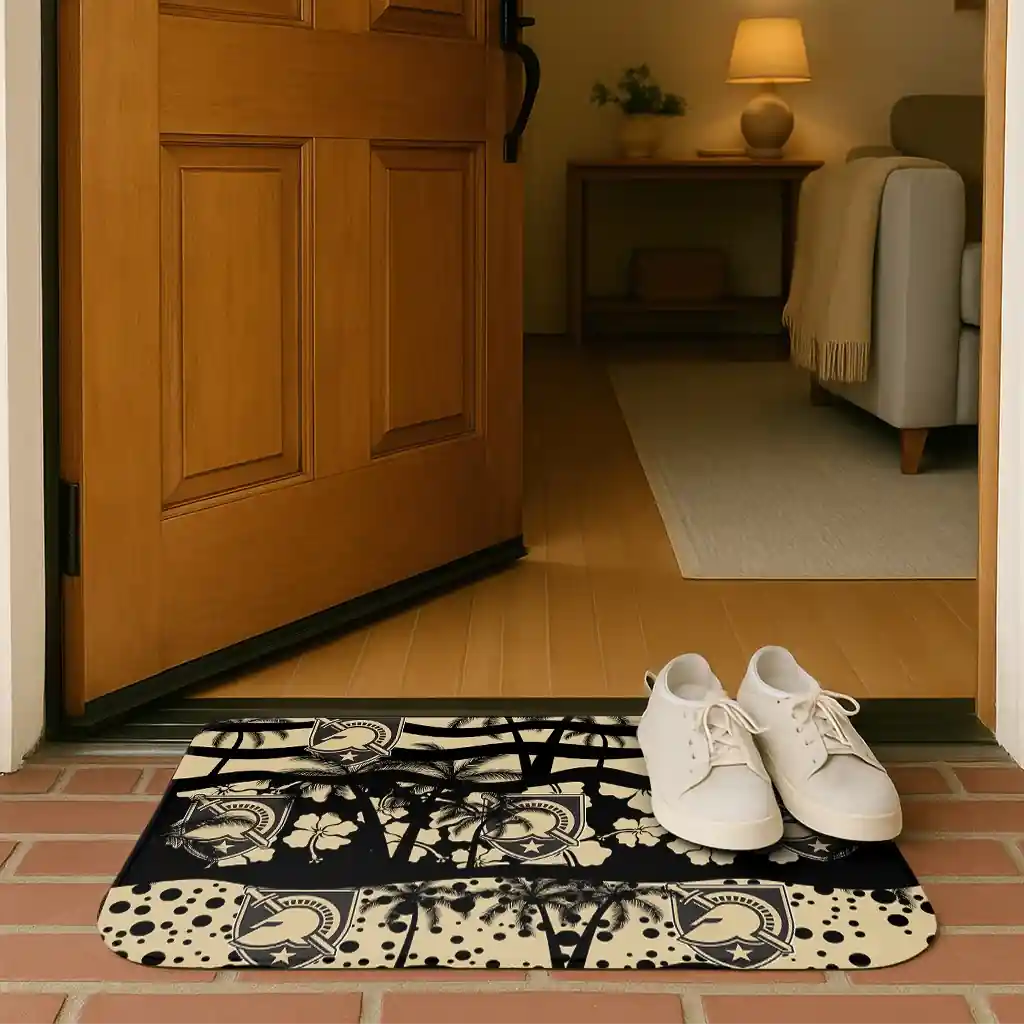 army-black-knights-palm-silhouette-gold-black-doormat-fashion-forward.webp