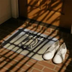 army-black-knights-pixel-blur-gold-doormat-best-selling.webp