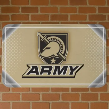 Army Black Knights Silver Halftone Gold Doormat