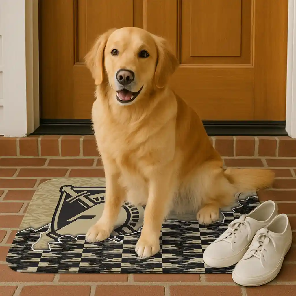 army-black-knights-tribal-detailing-gold-black-doormat-high-quality.webp