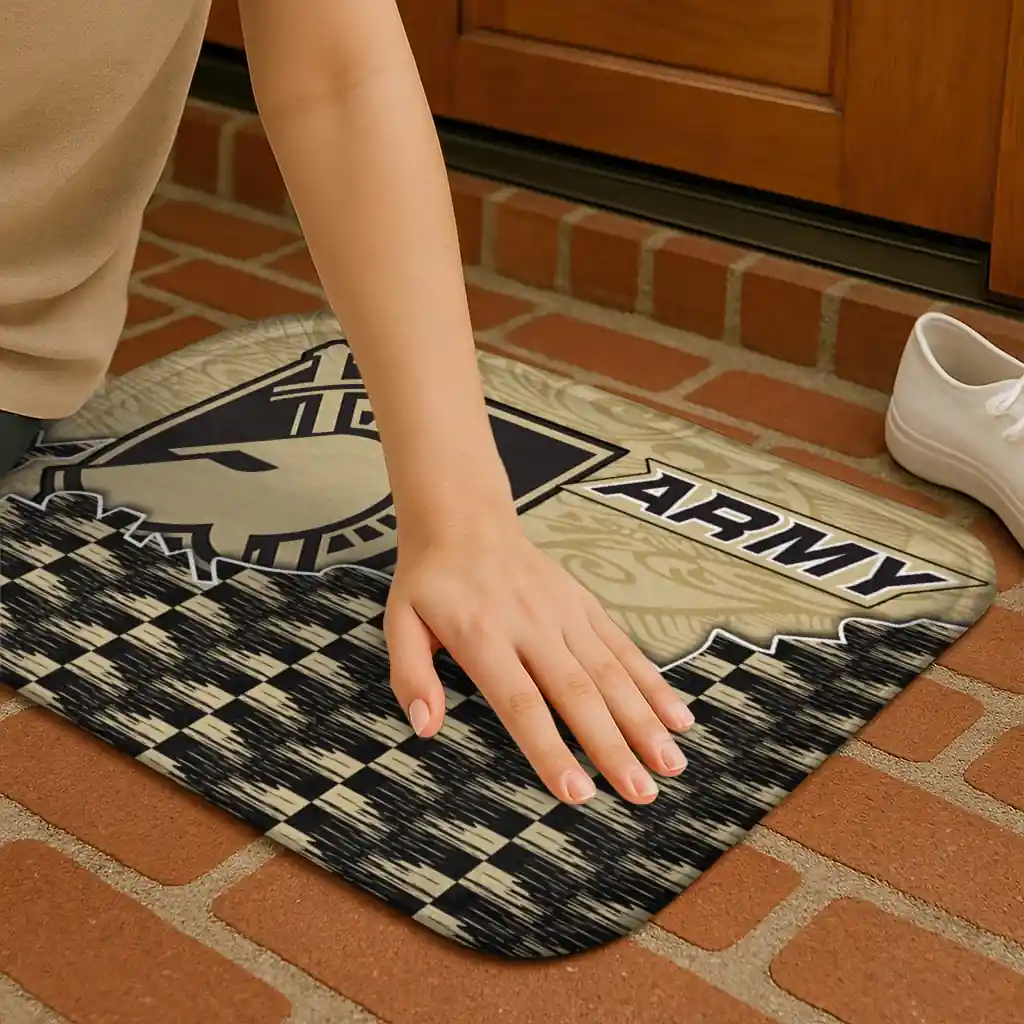 army-black-knights-tribal-detailing-gold-black-doormat-premium-grade.webp