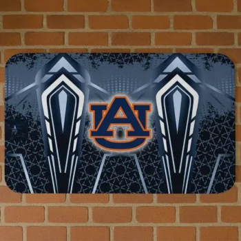 Auburn Tigers Graphic Stripes Navy Blue Doormat