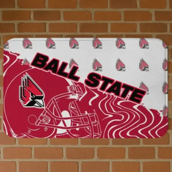 Ball State Cardinals Football Pride Red Doormat