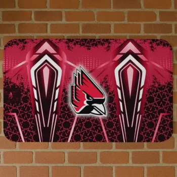 Ball State Cardinals Graphic Stripes Red Doormat